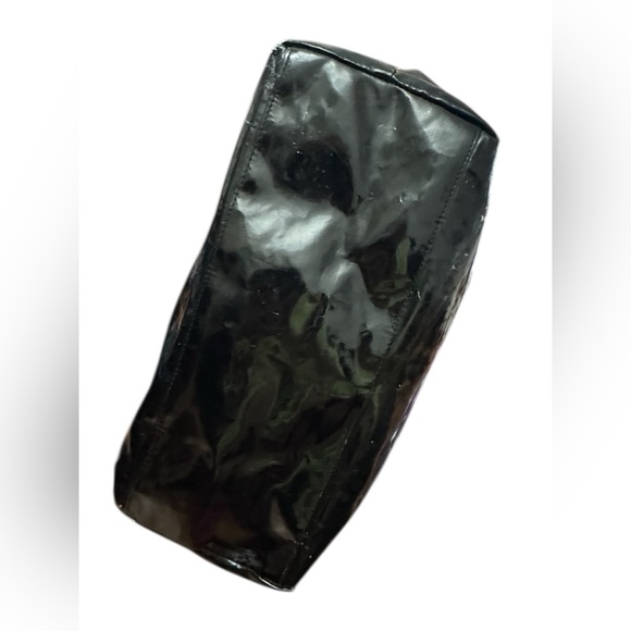 Jimmy Choo black patent
leather tote bag silver straps. - Picture 7 of 14